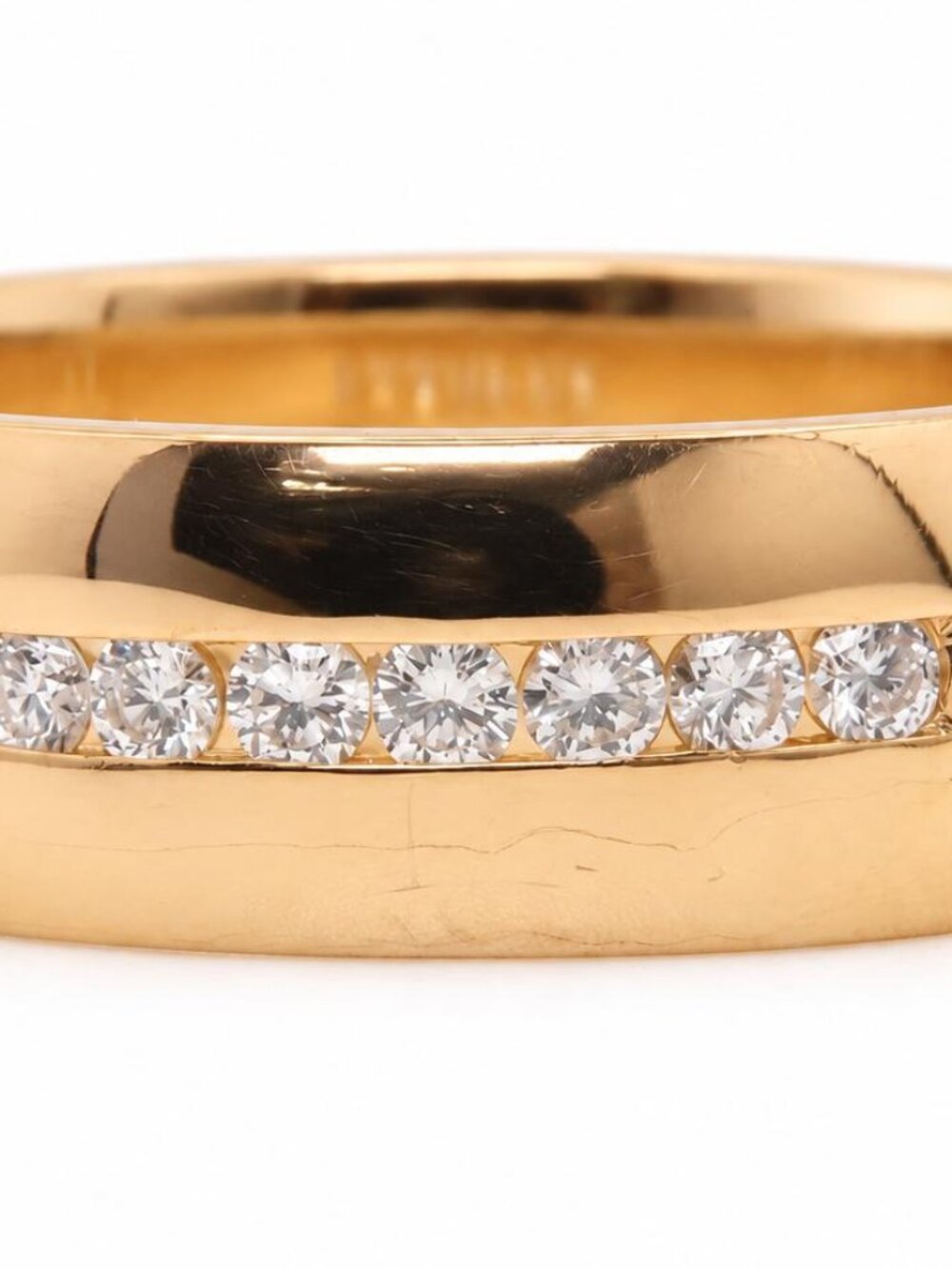 Mens .20ct Natural Round Diamonds Channel Row Band 14kt Gold Durable 95569